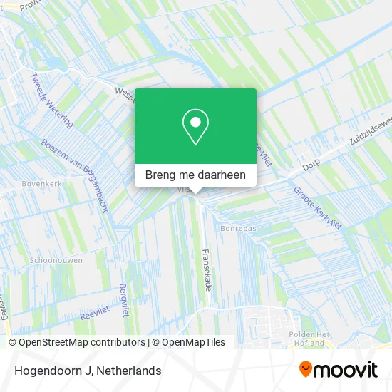 Hogendoorn J kaart
