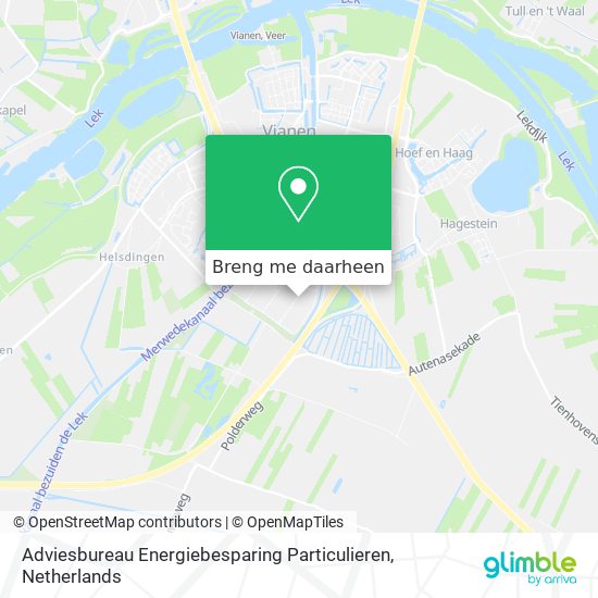 Adviesbureau Energiebesparing Particulieren kaart