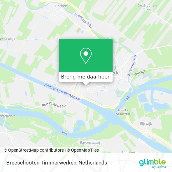 Breeschooten Timmerwerken kaart