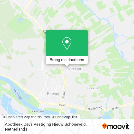 Apotheek Deys Vestiging Nieuw Schoneveld kaart
