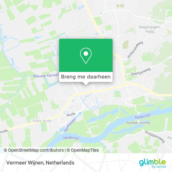 Vermeer Wijnen kaart