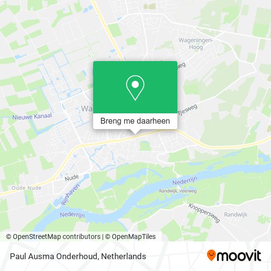 Paul Ausma Onderhoud kaart