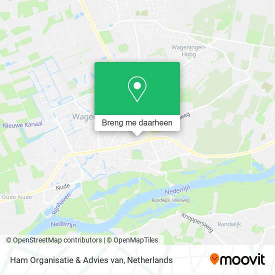 Ham Organisatie & Advies van kaart