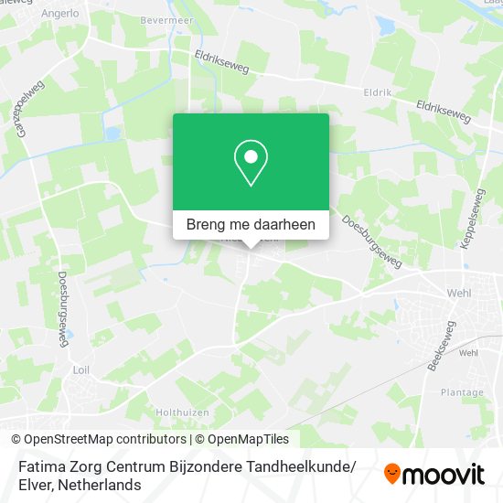 Fatima Zorg Centrum Bijzondere Tandheelkunde/ Elver kaart