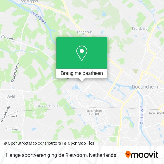 Hengelsportvereniging de Rietvoorn kaart