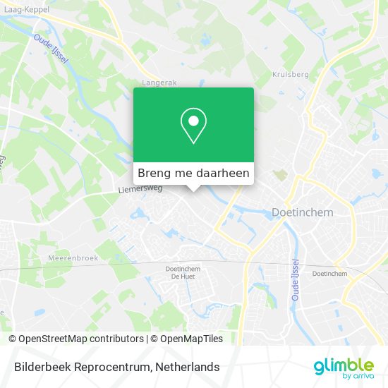 Bilderbeek Reprocentrum kaart