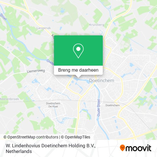 W. Lindenhovius Doetinchem Holding B.V. kaart