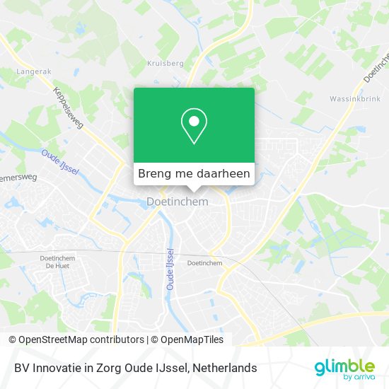 BV Innovatie in Zorg Oude IJssel kaart