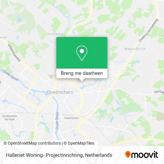 Halleriet Woning- Projectinrichting kaart