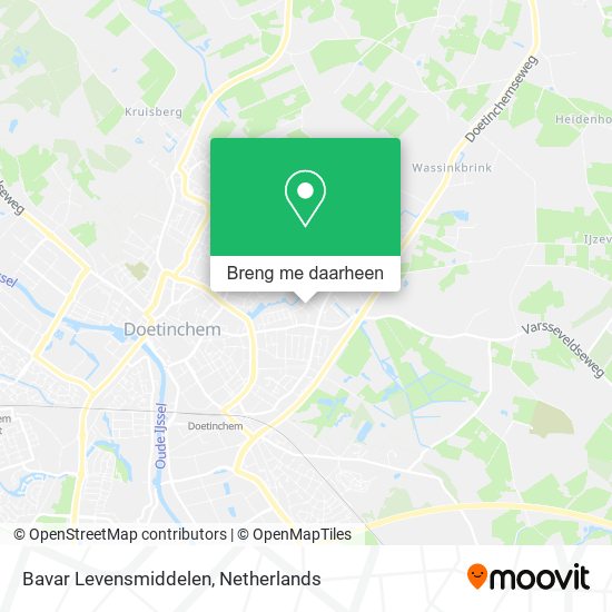 Bavar Levensmiddelen kaart