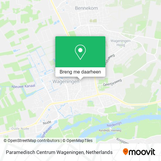 Paramedisch Centrum Wageningen kaart