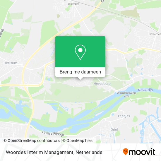 Woordes Interim Management kaart