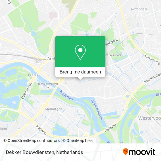 Dekker Bouwdiensten kaart