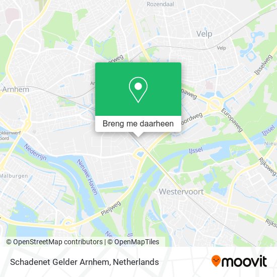 Schadenet Gelder Arnhem kaart
