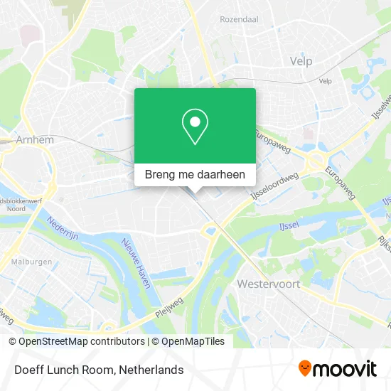 Doeff Lunch Room kaart