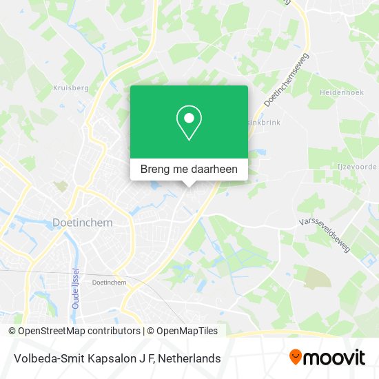 Volbeda-Smit Kapsalon J F kaart