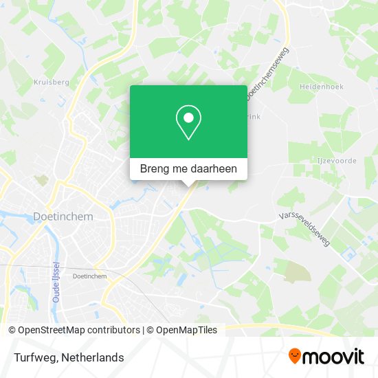 Turfweg kaart