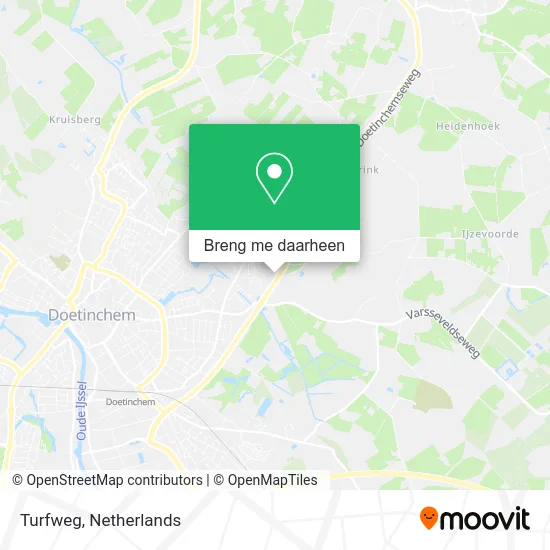 Turfweg kaart