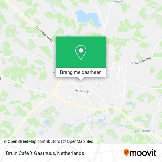 Bruin Café 't Gasthuus kaart