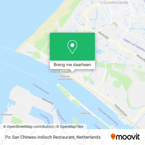 Po San Chinees-Indisch Restaurant kaart