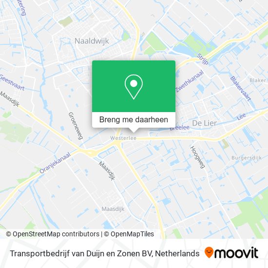 Transportbedrijf van Duijn en Zonen BV kaart