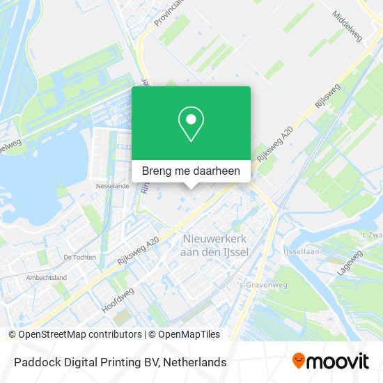 Paddock Digital Printing BV kaart