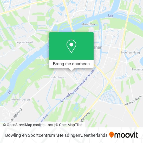 Bowling en Sportcentrum \Helsdingen\ kaart