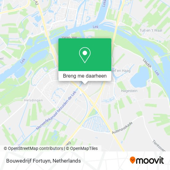 Bouwedrijf Fortuyn kaart