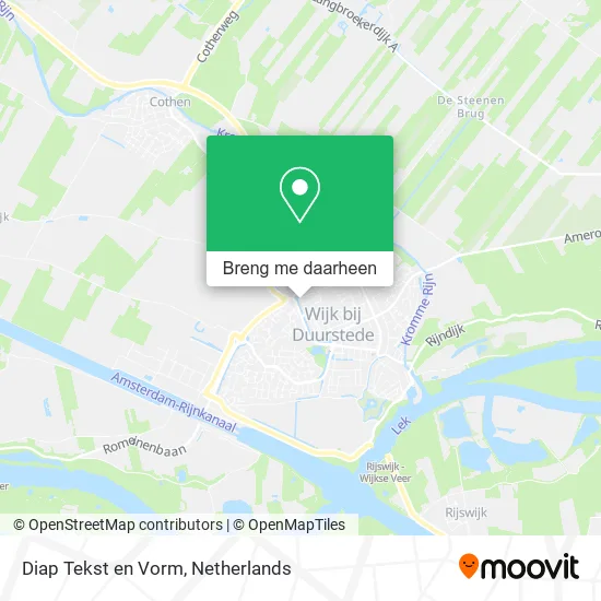 Diap Tekst en Vorm kaart