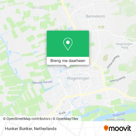 Hunker Bunker kaart