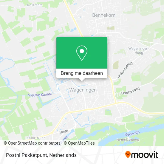 Postnl Pakketpunt kaart