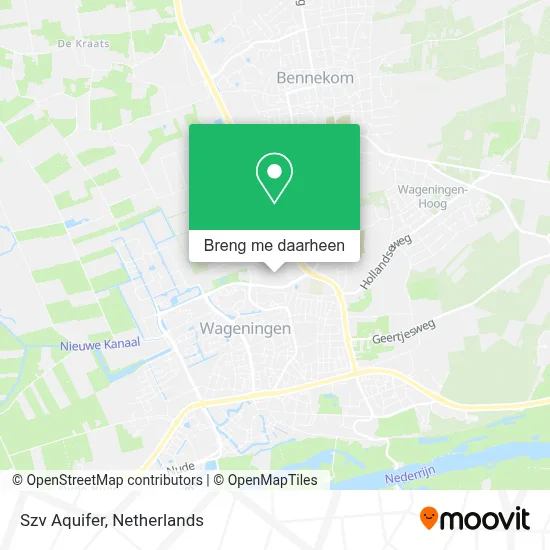 Szv Aquifer kaart