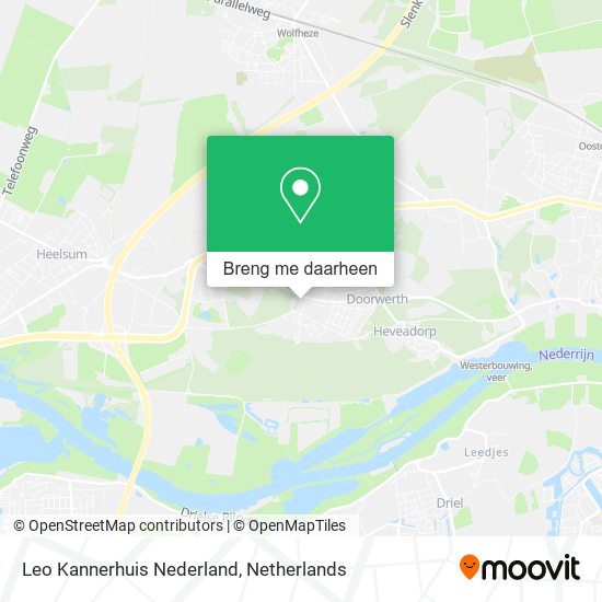 Leo Kannerhuis Nederland kaart