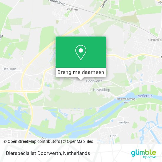 Dierspecialist Doorwerth kaart