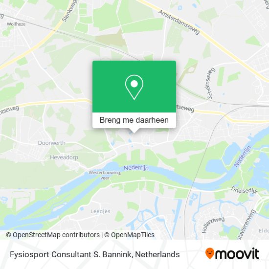 Fysiosport Consultant S. Bannink kaart