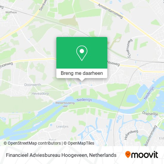 Financieel Adviesbureau Hoogeveen kaart