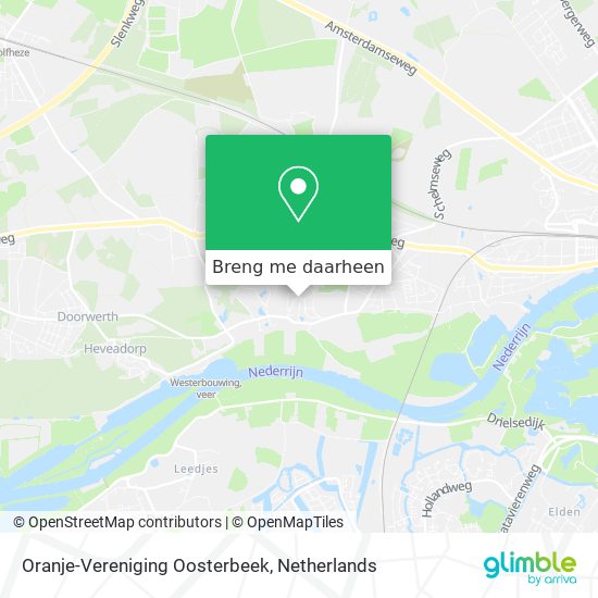 Oranje-Vereniging Oosterbeek kaart