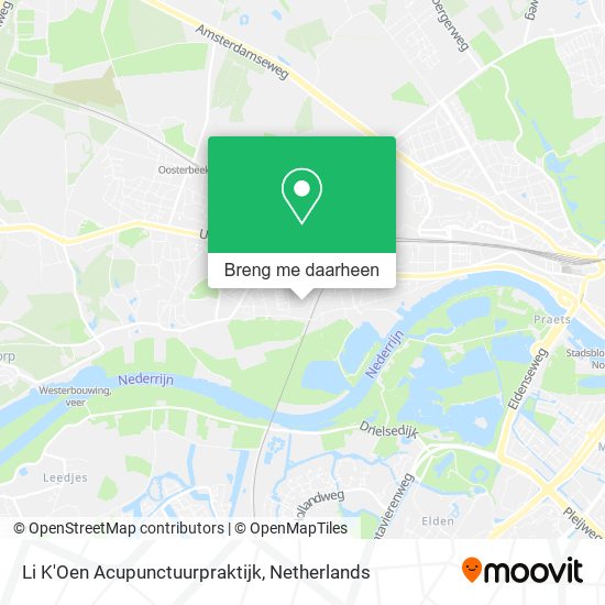 Li K'Oen Acupunctuurpraktijk kaart
