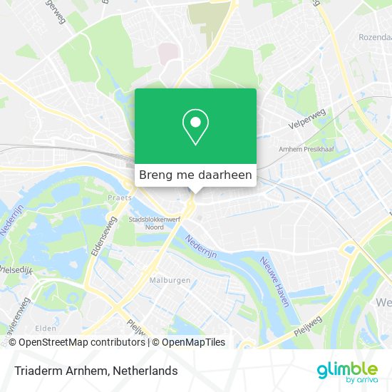 Triaderm Arnhem kaart