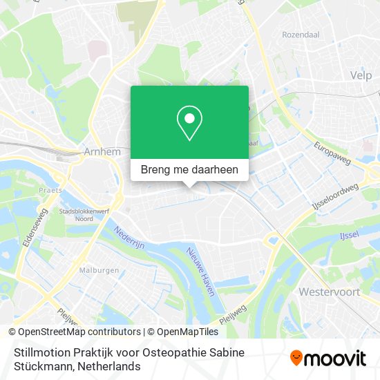 Stillmotion Praktijk voor Osteopathie Sabine Stückmann kaart