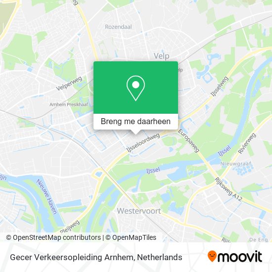 Gecer Verkeersopleiding Arnhem kaart