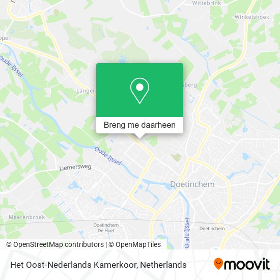 Het Oost-Nederlands Kamerkoor kaart