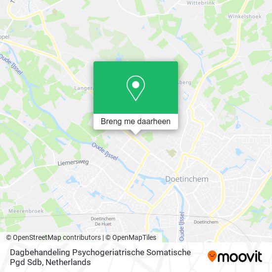 Dagbehandeling Psychogeriatrische Somatische Pgd Sdb kaart