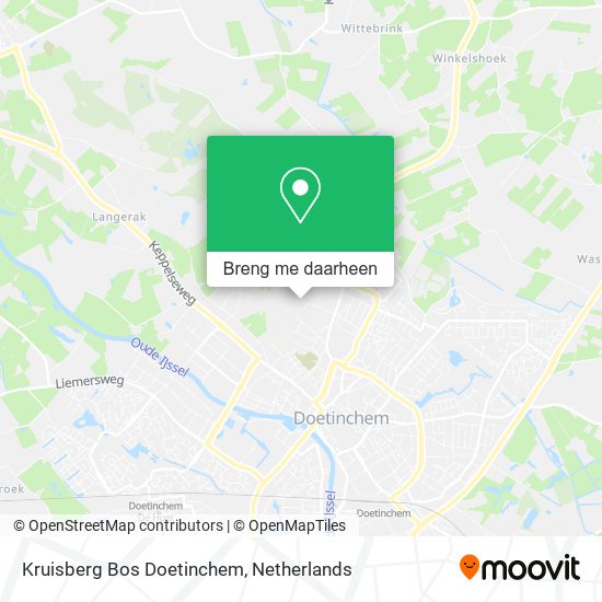 Kruisberg Bos Doetinchem kaart