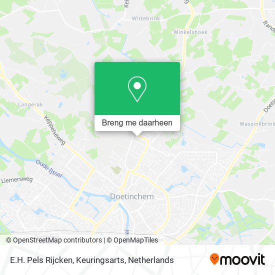 E.H. Pels Rijcken, Keuringsarts kaart
