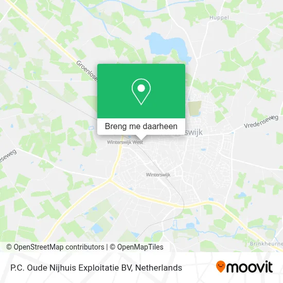P.C. Oude Nijhuis Exploitatie BV kaart