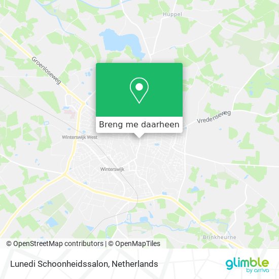 Lunedi Schoonheidssalon kaart