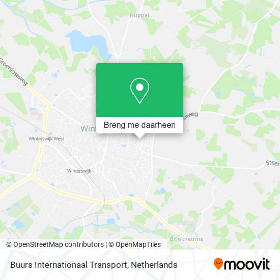 Buurs Internationaal Transport kaart