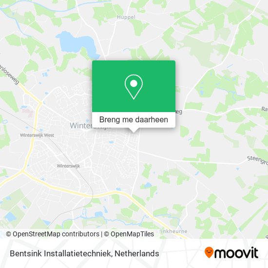 Bentsink Installatietechniek kaart