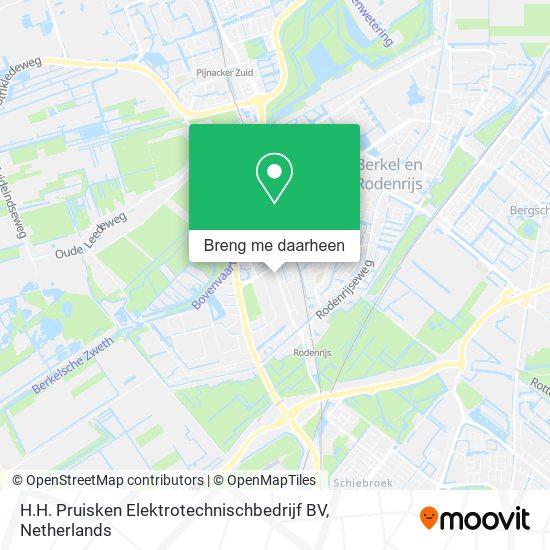 H.H. Pruisken Elektrotechnischbedrijf BV kaart